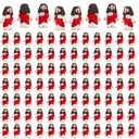 Bememo 100 Pcs Mini Jesus Figurines Bulk Little Jesus Toys Original Design Rubber to Hide and Seek Religious Party Favor Sunday Craft Baptism Gift for Easter Egg Stuffers (Red)