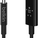 Belkin F7U079bt03-BLK Rockstar 3.5 mm to USB-C Audio Cable, 3 Feet