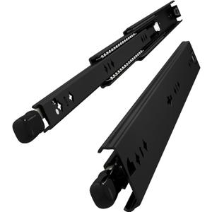 VADANIA #D53 44" Black Heavy Duty Locking Drawer Slide with Lock, 1-Pair