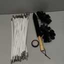 30Feet Chimney Sweep Kit - 6 in Brush Head, Dryer Vent Cleaner, Rotary Cleaning System for Flue/Fireplace/Sewage Pipe/Hood With 23 Nylon Flexible Rods (Regular)