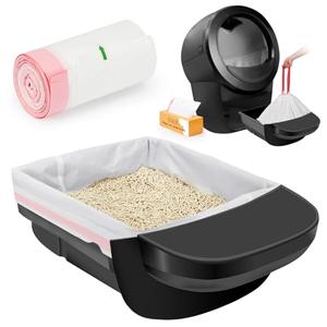 Set of 2 Pack, SZEE 20 Pack Litter Robot 4 Waste Bags, Drawstring Litter Box Liners, Cat Litter Bags for Automatic Litter Box