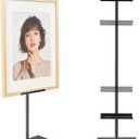 HOYWOUL Adjustable Tabletop Easel Stand, Picture Easels for Display Up to 28" H, Metal Picture Frame Holder Stand for Art Photo, Tabletop Art Easel Stand, Black