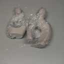 Quoowiit Ceramic Couple Sculptures for Home Decor, Abstract Lover Statue for Shelf, Office, Living Room, Bedroom Decorations - Anniversary, Valentine's Day, Birthday Gift (Grey)