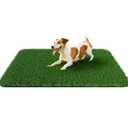 Grass Pad for Dogs 32 x 48 inches, Strong Absorbency Soft Artificial Grass for Pets Potty Training, Easy to Clean Fake Grass for Dog Indoor Outdoor Use (1 Pack)