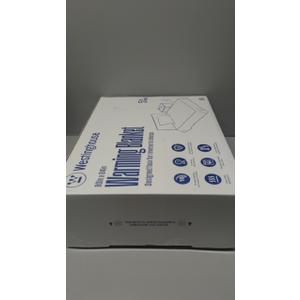 Westinghouse Electric Blanket Full Size, Super Cozy Luxury Faux Fur & Sherpa Heated Blanket with 10 Heating Levels & 112 Hours Auto Off, Fast Heating Blanket, Machine Washable, 80x 84 Inch Light Grey