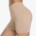 JOYSHAPER Slip Shorts for Under Dresses Women Seamless Boyshorts Panties Anti Chafing Underwear Shorts, M, Nude Beige