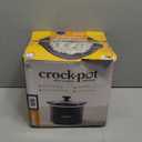 Crock-Pot 1.5-Quart Slow Cooker, Personal-Size Slow Cooker for Dips, Sauces, Appetizers, & Meals, Removable Dishwasher-Safe Stoneware, Black