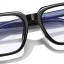 Oversized Square Blue Light Glasses for Woman Men fashion Reduce Eyestrain Protection for TV/Computer/Gaming