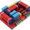 3 Way Crossover, 400W Adjustable 4-8 Ohm 3 Way One High & Two Low Frequency Divider, HiFi Speaker Crossover