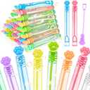 DERAYEE 40PCS Paw Print Bubble Wands for Kids Bulk, Cat Mini Bubble Party Favors Toys Cute Puppy Dog Party Decorations for Boys Girls Birthday Gifts Classroom Prizes Goodie Bag Stuffers (8 Colors)