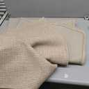 IOHOUZE Washable Area Rug 4x6 Non Slip Rubber Backed Woven Rugs for Entryway Indoor Bedroom Rugs Kitchen Rug Floor Throw Carpet for Entrance Front Door Living Room, Beige/Khaki
