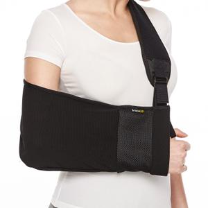 BraceUP Arm Sling for Shoulder Injury for Women and Men - Rotator Cuff Torn, Wrist and Elbow Surgery with Adjustable Padded Arm Support Strap, Black