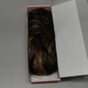 REECHO 24" Ponytail Extension Long Curly Claw Clip Ponytail Extension Jaw Clip in Pony Tails Natural Synthetic Hairpiece for Women Daily, Chocolate Brown with Highlights