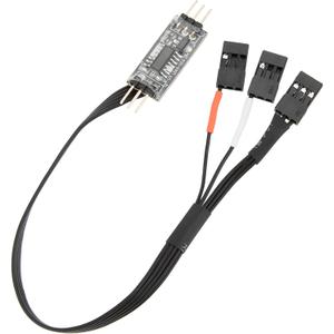 MEUS Racing 4WS Four-Wheel Steering Control Line Upgrades with Control Board and Servo Control Lines, Suitable for 4WS RC Crawler Car SCX10, TRX4, SCX24 TRX4M etc.