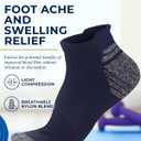 Pembrook Ankle Compression Socks for Women & Men - 4 Pairs | Sports Running Compression Socks | Athletic Ankle Support Socks, XX-Large