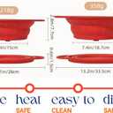 Silicone Colander, Collapsible Colander, Kitchen Food Strainer, Colander with Handles, Space-Saving Design, 2-pack