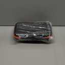 Boobowl Bluetooth Microphone Wireless Case Compatible with JBL PartyBox Wireless Mic - 2X Digital Microphones, Portable Mic Box for Rechargeable Battery, Receivers, Adapter (Bag Only), Black