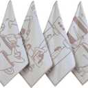 sea me at home Coffee Themed Funny Dish Towels for Kitchen Drying, 100% Cotton Kitchen Tea Towel Set of 4, Housewarming Birthday Gift for Coffee Lovers (Coffee Lovers)