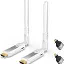 Wireless Hdmi Transmitter and Receiver, 1312FT/400M, 4k Decode 1080p Output, Plug & Play Portable 2.4g/5g Dual Antenna, for Streaming Video and Audio to Monitor from Laptop/Pc/Tv Box/Projector