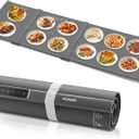Warming Mat for Food Extra Large, 55"x16" 550W Splicing Food Warmer Trays for Buffets Party, Fast Full-Surface Heating Portable Mats for Food with 7 Level Adjustable Temperature 4 Hours Timer