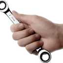 Jetech Double Box End Ratcheting Wrench 14mm x 15mm - Metric 72 Tooth Ratchet Gear Spanner Tools CR-V Heavy Duty Gear Spanner for Repairs