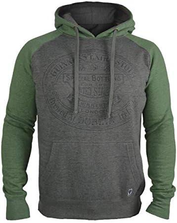 Guinness Official Merchandise Guinness Signature Hooded Sweatshirts Cotton/Polyester Blend Comfortable Hoodie XL