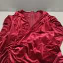 YMDUCH Women's Sexy Long Sleeve V Neck Ruched Bodycon Wrap Cocktail Club Mini Dress XL