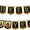 96th Happy Birthday Banner, 96 Year Old Birthday Decorations for Women or Men, Amazing Party Bunting Decoration, Hanging Decor for Grandpa or Grandma