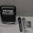 Karaoke Machine, Portable Bluetooth Speaker with 2 Wireless Microphones for Adults & Kids with Lights, Karaoke Microphone with PA System Supports USB/TF/REC/FM/AUX for Home Party Home System Packages