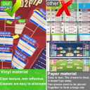 2026 World Soccer Cup Extra Large Schedule Poster 43in x 32in, 48 teams Soccer Jersey Bunting Banner Country String Flags, Tournament Schedule Soccer Matches Wall Chart for Home Office bar football club Decorations (Red)