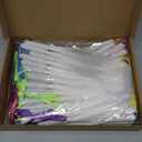 80 Pack White Fiber Optic Wand Glow Wand LED Light Up Wand Bulk with 3 Flashing Models Flashing Sticks for Glow in The Dark Birthday Party Favor Wedding Halloween Christmas, 8 Colors