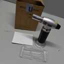 Butane Torch Lighter, Refillable Kithcne Torch with Safety Lock, Continuous Flame Mode, Adjustable Flame for Kitchen, Soldering and Bakingl(Butane Gas Not Included)