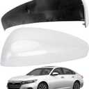 Driver Side Mirror Cover Replacement for Honda Accord 2018 2019 2020 2021 2022 - Left Side Mirror Covers, Rear View Mirror Cap Accessories Without Lamp, Pearl White