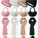 Shihanee 16 Pcs 4 Sets Winter Hat Scarf Gloves Earmuffs Set for Women Gifts Winter for Family Friends Charity