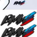 2 Pack Car Sport Stickers, Metal 3D Badges Sticker for BMW Emblem Logo Decals for BMW X3 X5 X7 X1 X6 X2 X4 3 5 7 8 2 6 4 1 M Series iX Z4 XM Car Decoration Accessories (Black)