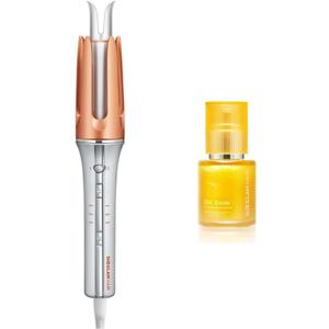 SHEGLAM Automatic Curling Iron 1 1/4 inch + 24K Anti-Frizz Hair Oil