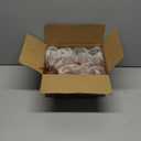 Soulchen 24 Pcs 2.36 Inch Neutral Frosted Glass Christmas Ball Ornaments Decor Hand Blown with Velvet Ribbon for Xmas Tree Vintage Rustic Farmhouse Decoration Beige, Light Brown, Green