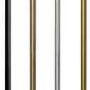 Matte Black M12 Threaded Extension Rod for Pendant Light, Island Lighting, Chandeliers,lighting fixture downrods & stems,12 Inches 13.5mm OD (0.531) x 300mm L (11.81)