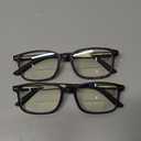 EASY READ 2 Pairs TR90 Bifocal Reading Glasses for Men,Rectangular Sport Blue Light Blocking Readers with Spring Hinge(Magnification 2.75,Black/Tortoise)