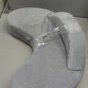 Momcozy CozyPro Nursing Pillow - All Around Lumbar & Arm Support - Safety Guard, Firm & Springy Memory Foam-Stable, Ergonomic Support, Easier Breastfeeding, Wider Cushion, Adjustable, Removable Cover