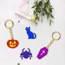 Voyyphixa 3 PCS Halloween Resin Molds Pumpkin Bat Spider Jewelry Silicone Molds Stud Earring Molds Horror Scary Ornament Epoxy Casting Molds for Charm Pendant DIY Art Crafts (Earring molds)