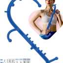 Back and Neck Massager for Pain Relief Deep Tissue, Upgraded Full Body Trigger Point Cane Massage Tools, Massage Stick Pressure Point Hook, Muscle Knot Remover Tool (Blue)