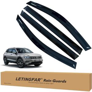 Window Visors Rain Guards for Volkswagen Tiguan 2018 2019 2020 2021 2022 2023 2024 Accessories, Wind Deflectors Vent Shades for Volkswagen Tiguan