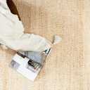 KEMA Jute Cotton Hand Woven Area Rug - 4x6 Feet, Natural White