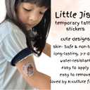 Temporary Tattoos Stickers  Cute Korean Baby & Gator Sticker Set | 20 pieces Non-Toxic Skin-Safe Emotions for Kids & Teens