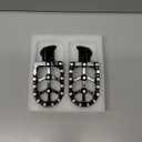 JFG RACING Dirt Bike Foot Pegs,CNC Footpegs Rest Pedal for Pit Bike KX85 01-24/KX65 00-24/KX100 98-20/KLX140 08-24/RM65 03-05/KX80 98-00/KX112 22-24/KLX140L 08-24/KLX140G 17-24/RM100 03-Black