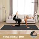 Extra Thick 8mm Yoga Mat, 72"x28" Non Slip Exercise Mat, Reversible 2-Sided Dual Color Premium POE Material, with Carrying Strap for Yoga, Pilates, Home Gym