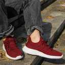 Feethit Mens Slip On Running Shoes Breathable Lightweight Comfortable Fashion Non Slip Sneakers for Men Burgundy Size 11