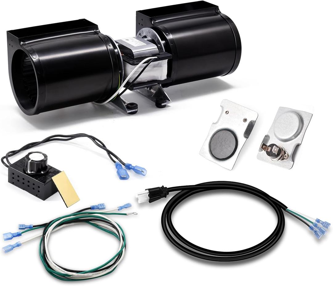 GFK-160A Fireplace Blower Fan Kit, GFK-160 GFK160 for Quadra-Fire, Heat N Glo, Hearth and Home, Heatilator, Fasco, Superior, GTI, Jakel, Royal, Regency Fireplaces, DV3732, 7100, 6000CLX, SL-750TR.