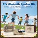 STEM Kits for Kids Age 12-14, Wooden DIY Bluetooth Speaker Kit Build Your Own with Dual Speakers, Science Gift for Teen Boys Girls Birthday Christmas
